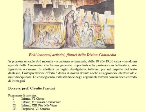 Corso “Memoria Dantis” Echi letterari, artistici, filmici  della Divina Commedia